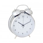 SOMPEX NEXTIME Tischuhr  Wecker -- Wake Up  -- 20cm silber -z.Zt. nicht lieferbar!