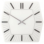 SOMPEX NEXTIME Wanduhr -- Hexagon  -- 43cm weiss