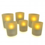 CLE Tea Candle Lights LED Tee Licht Kerzen 6er Set weiss
