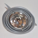 PG Licht Einbauleuchte alu grau inkl. 75W QR111 Leuchtmittel GEBRAUCHT