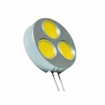 LED Stiftsockellampe Disk 3x 1,5W G4 12V seitl. Anschluss
