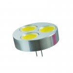 LED Stiftsockellampe Disk 3x 1,5W G4 12V mittiger Anschluss