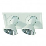 CLE Einbauleuchte 2x 20-70W CDM-T POWERSTAR 114 46� quadro II alugrau