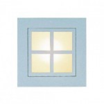 CLE Halogen Deckeneinbauleuchte YK Quattro Square Window 1x 35W schwarz