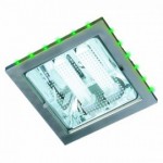 CLE Einbauleuchte GL800034 2x 26W alu grau / LED Rand gr�n