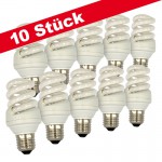 5x CLE Energiesparlampe Kerze 11W E14 827 2700K warmweiss