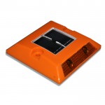 CLE LED Solar Bodenaufbauleuchte Blinklicht orange mit Reflektoren