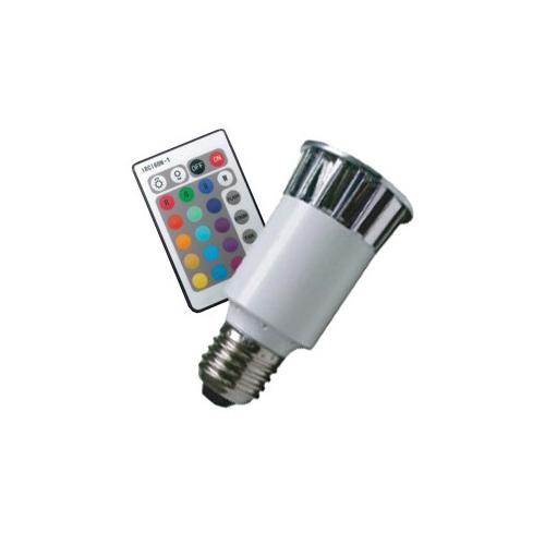 CARDANLIGHT EUROPE CLE LED RGB System 5W E27 230V m. 1 Fernbedienung.